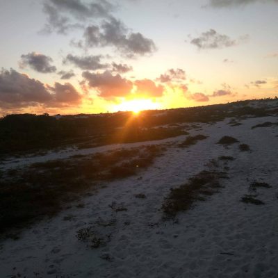 Por do sol nas dunas